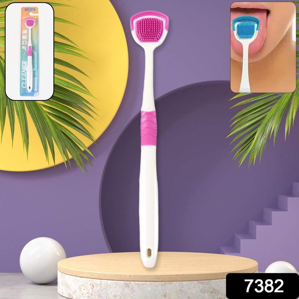 Tongue Cleaner Brush, Silicone Tongue Scraper (1 Pc) view 2