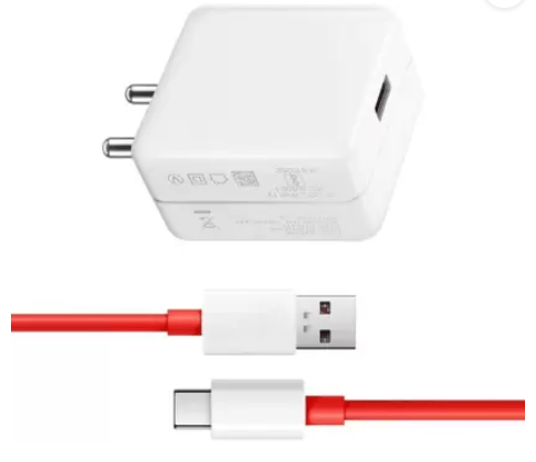 Pandaco 67 W Quick Charge 6 A Wall Charger for Mobile with Detachable Cable (Red, White, Cable Included)