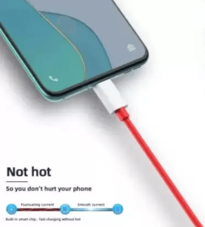 Pandaco 67 W Quick Charge 6 A Wall Charger for Mobile with Detachable Cable (Red, White, Cable Included) view 2