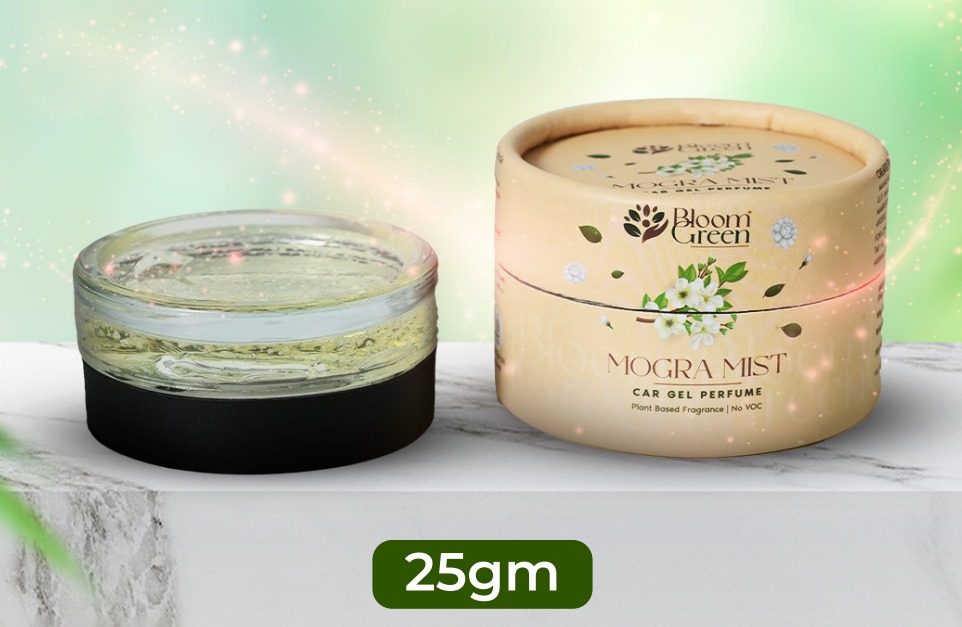 Mogra Mist Car Gel Perfume Freshener by Bloom Green view 2