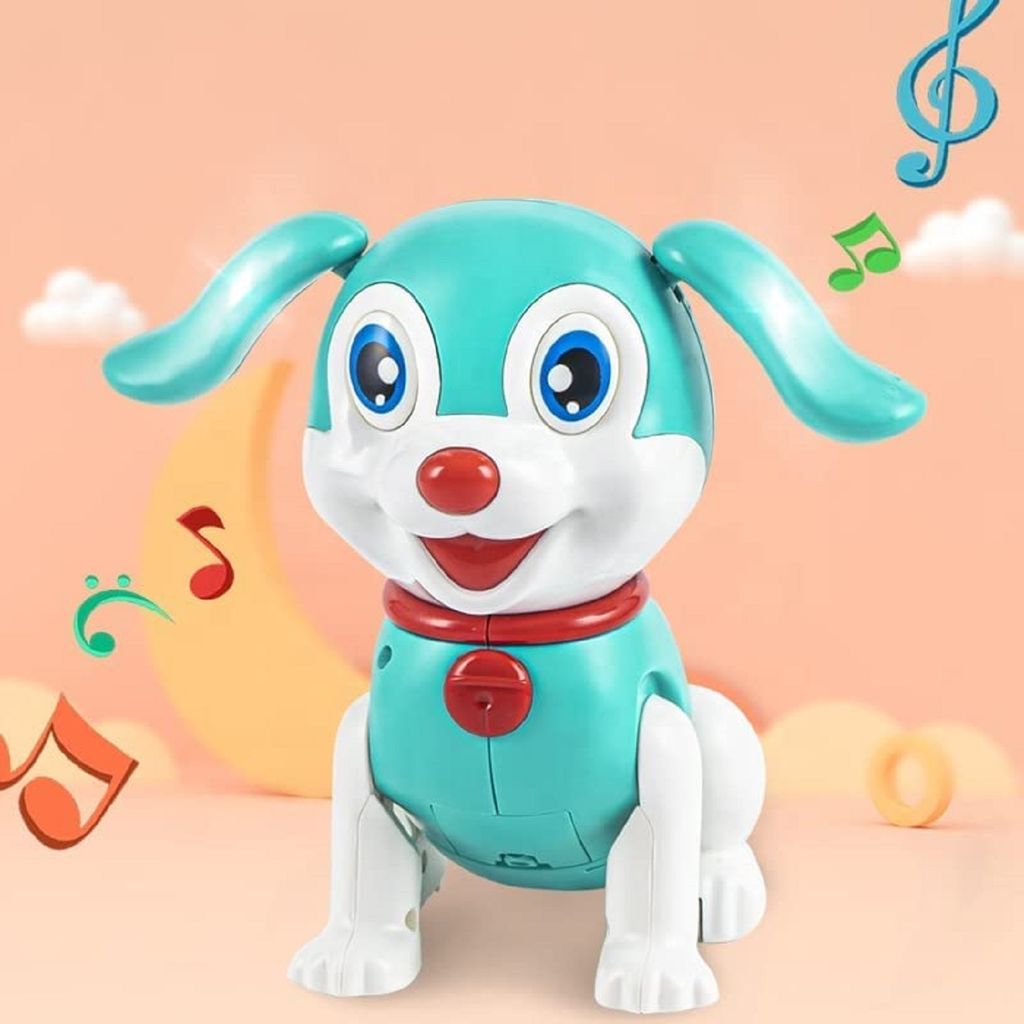 KTRS ENTERPRISE Rotating Electronic Dog Walking Dog Musical Lighting Dog Dancing Dog Robot Cute Cartoon Dog Intelligence Small Dog Best Gift Toys for Kids,Baby,Boys,Girls 3 Years view 2