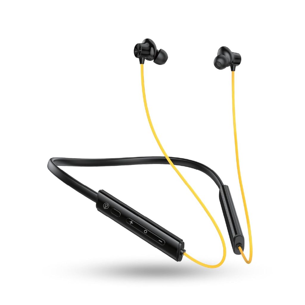 OOGE Tune 21 Wireless Neckband – Bluetooth 5.3, 40 Hours Playtime, Type-C Fast Charging, AI ENC Noise Cancellation, Magnetic Earbuds, IPX3 Water Resistant, 1500-Hour Standb