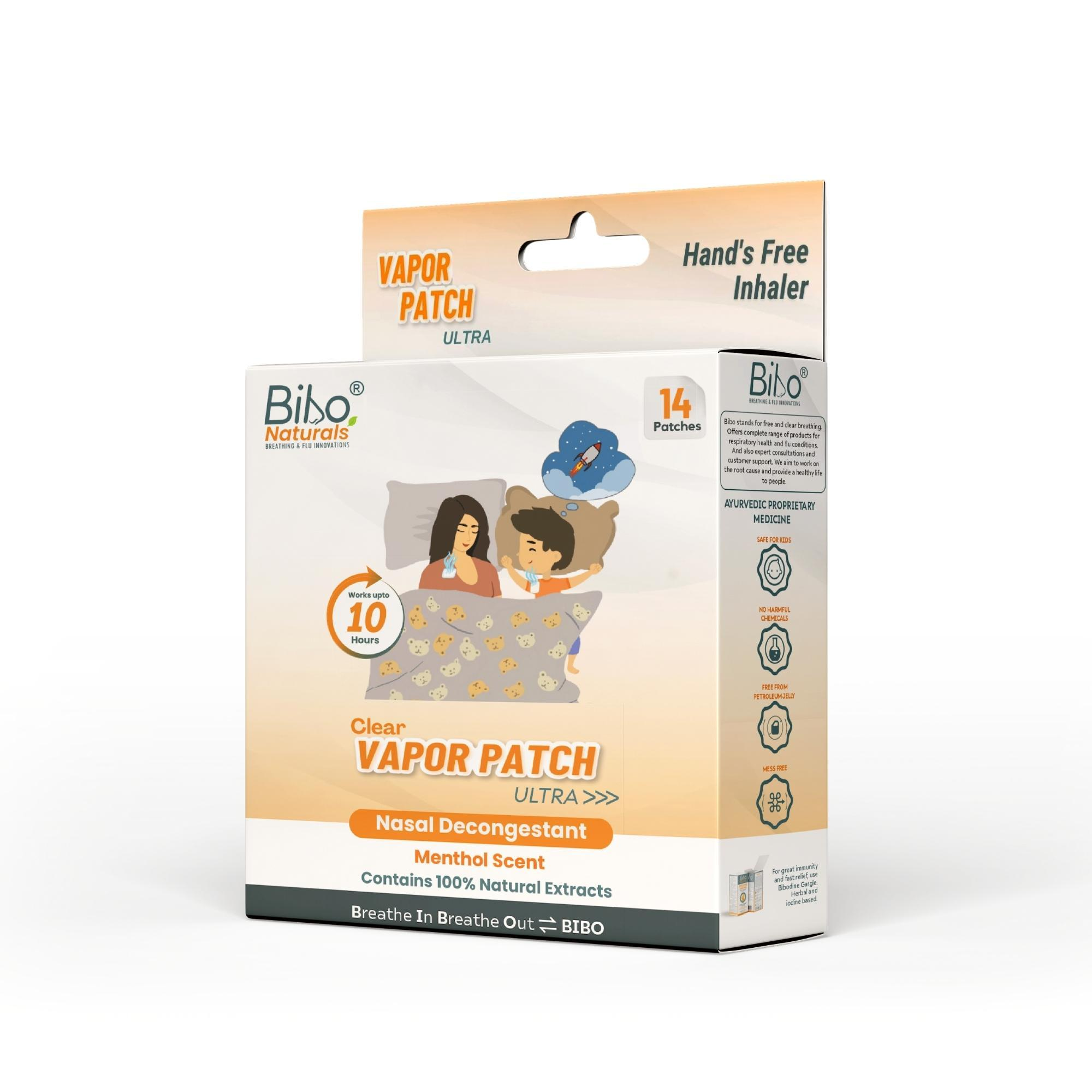 Bibo Naturals Clear Vapour Patch Ultra 14 Patches
