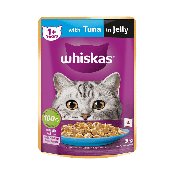 Whiskas Wet Cat Food - Adult, 1+ year, Tuna In Jelly, view 2