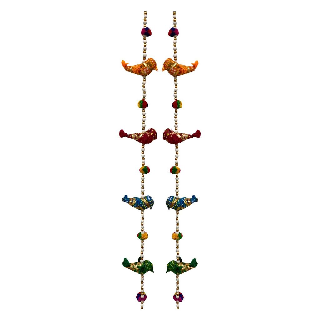 Garvi Gurjari Cotton Stuffed Handmade Deocrative Door Hanging (GGCPMWH02) - Set of 2 view 2