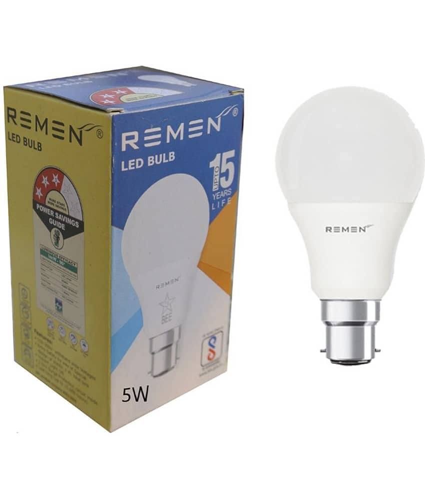 Remen Led Lites - 5W Cool Day Light LED Bulb ( Pack of 4 ) view 2