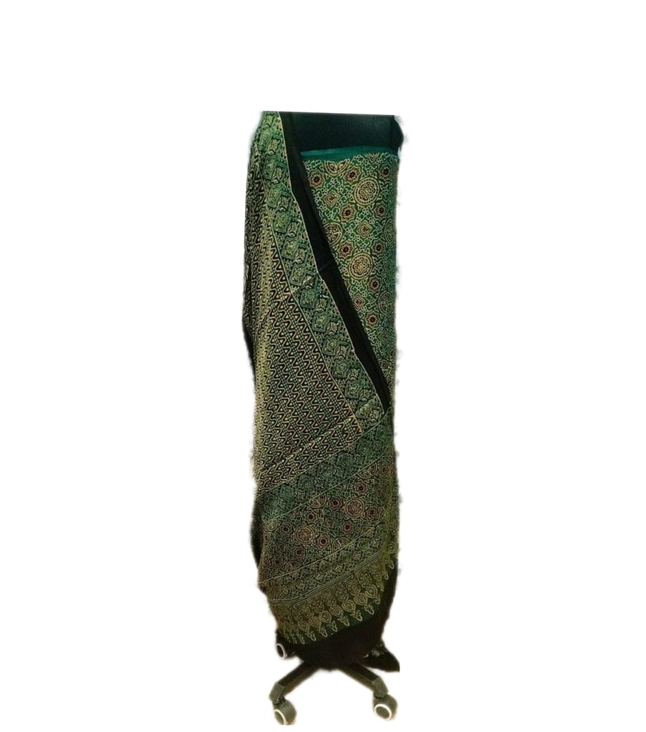 Gulmohur Cotton Ajrakh Suit view 2