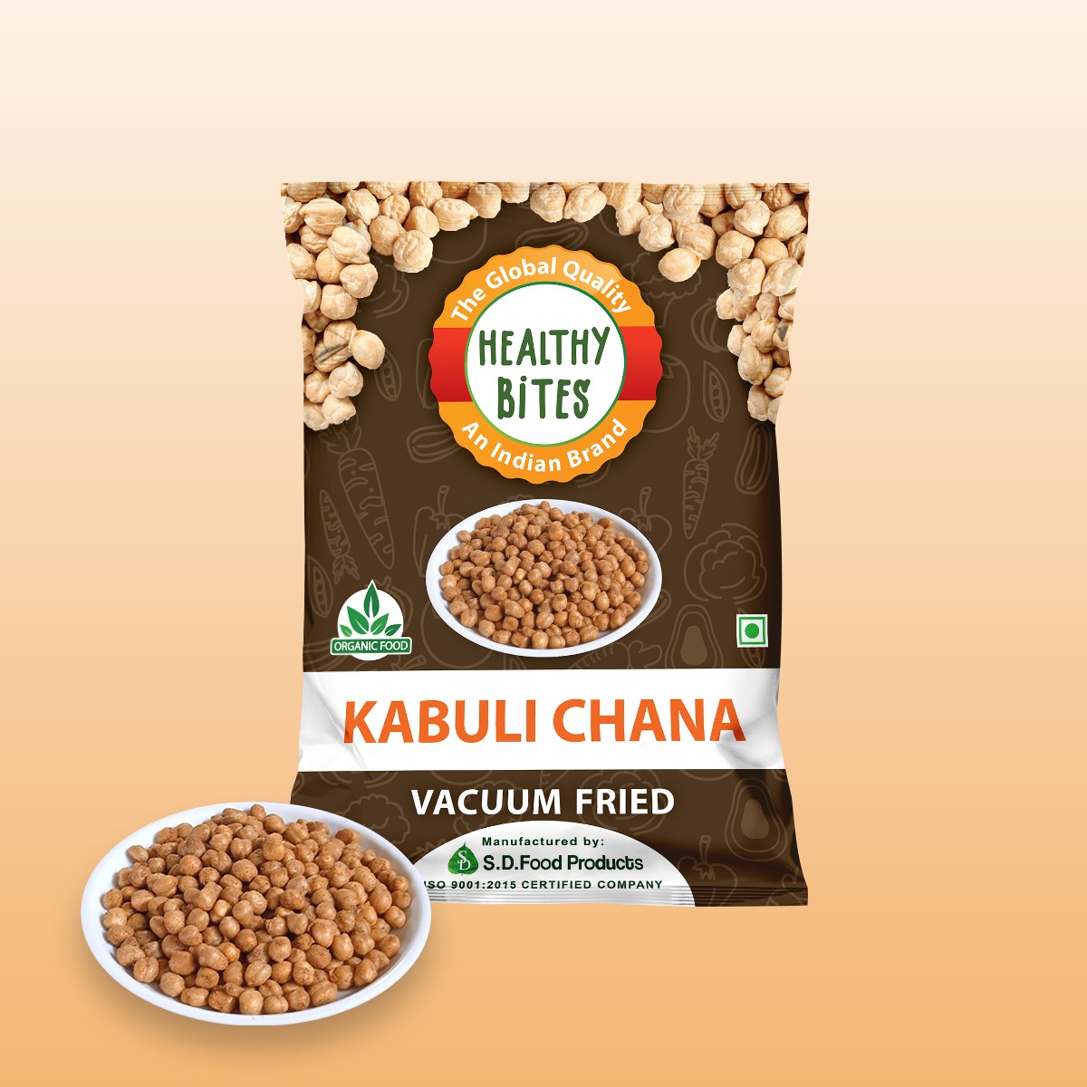 Vacuum Fried Kabuli Channa Chips | 90 G | PACK OF 3