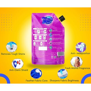 D'Stain Enzymatic Laundry Liquid Detergent with Fabric Conditioner for Top Load washing machine 3.2 L view 2