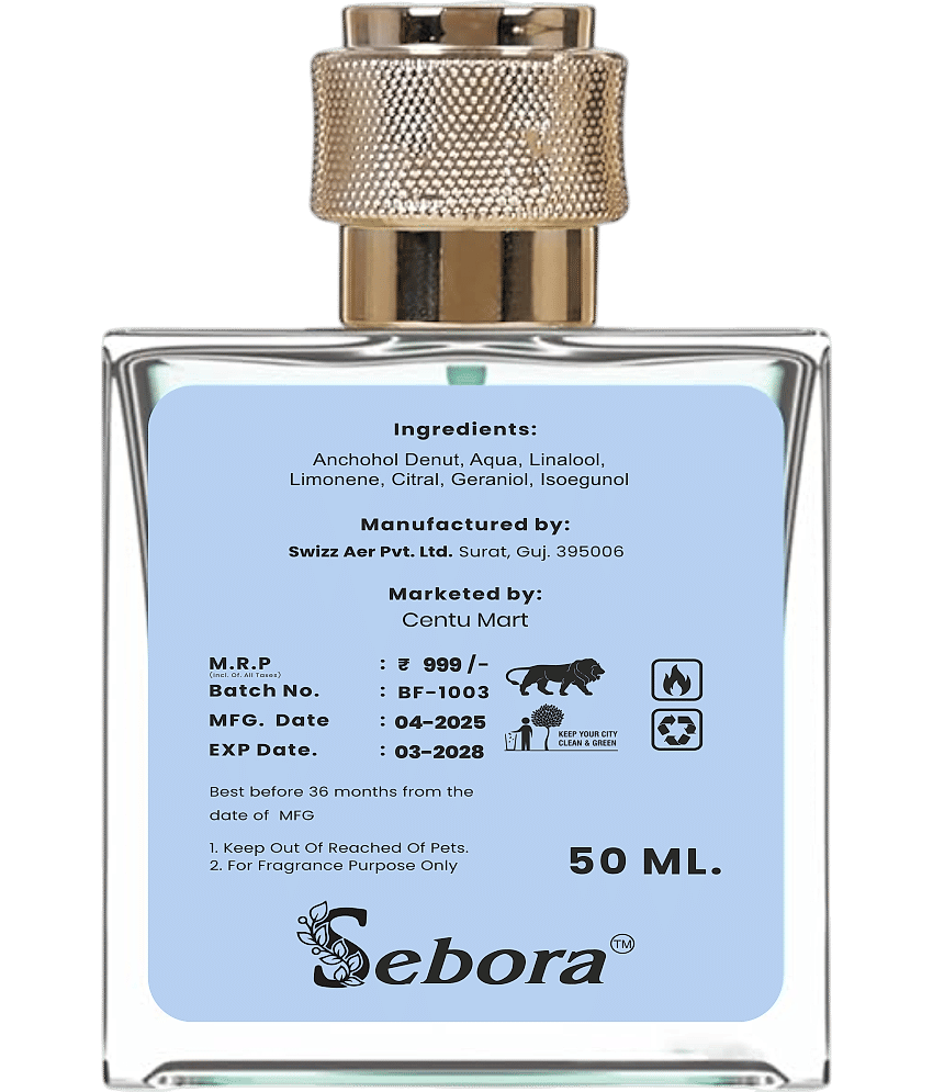 Sebora Eau De Parfum (EDP) Woody,Fresh,Floral Medium -Fragrance For Men,Women,Unisex ( Pack of 1 ) view 2