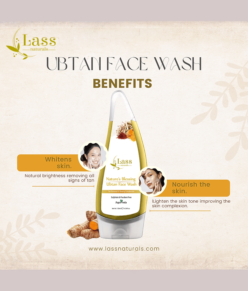 Lass Naturals - Lightening Face Wash For All Skin Type ( Pack of 1 ) view 2
