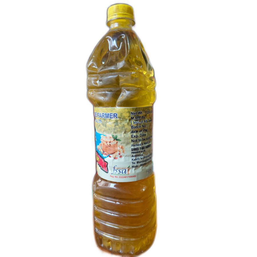 GROUNDNUT OIL (कच्ची घाणी तेल) - 900 L - 1 liter view 2