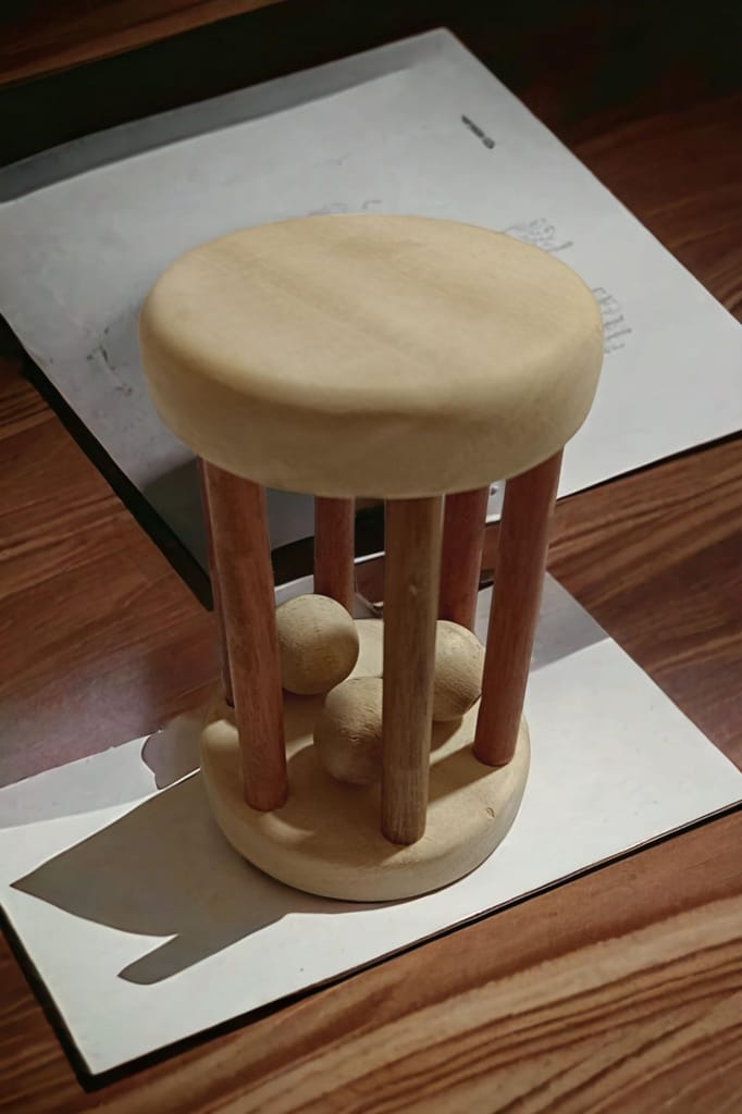 Neem Wooden Tumbler - for Sensory Stimulation in Toddlers view 2