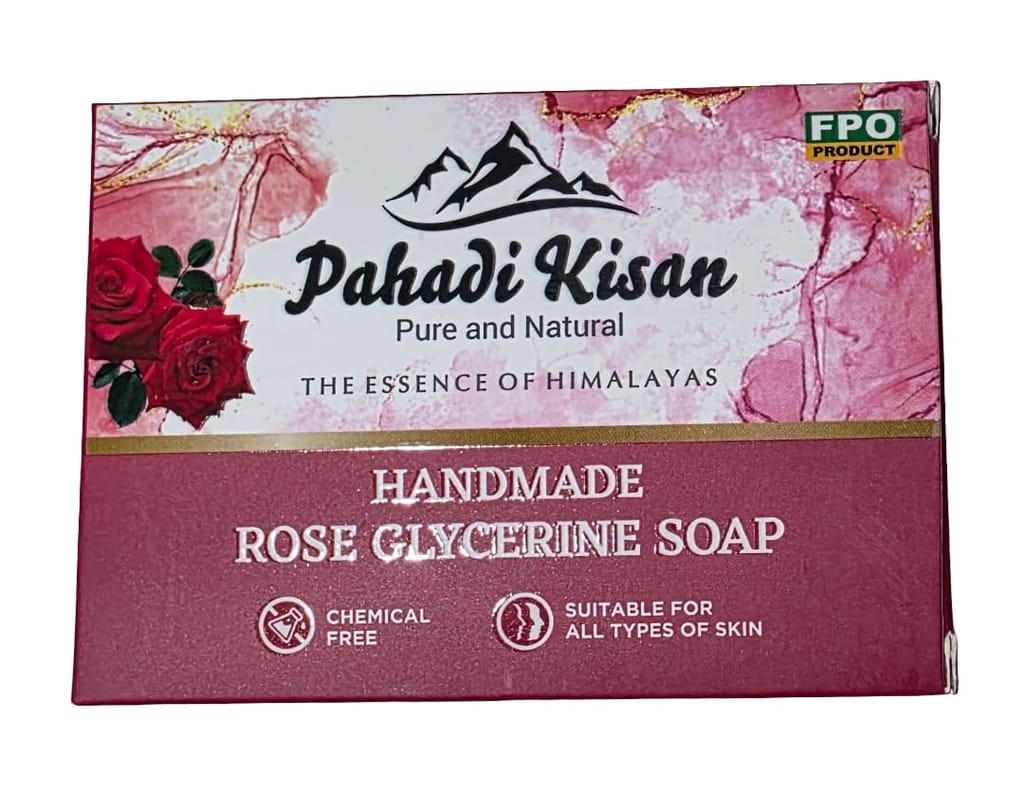 Rose Glycerine Soap (100gm)