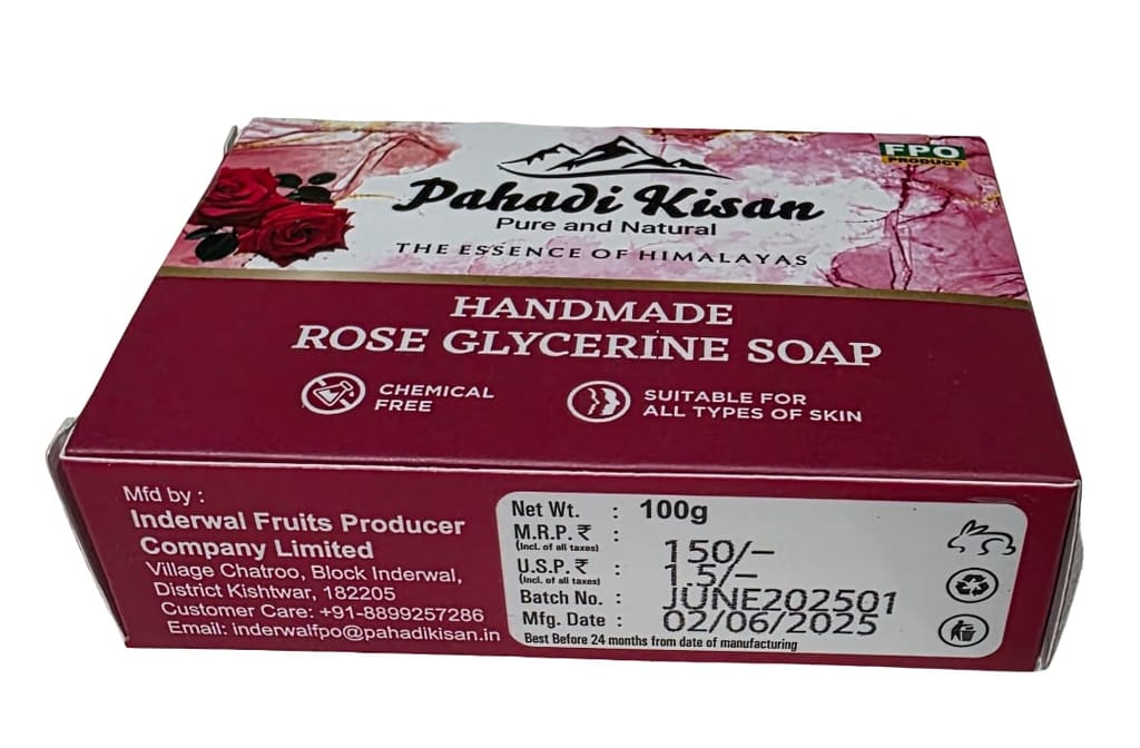 Rose Glycerine Soap (100gm) view 2