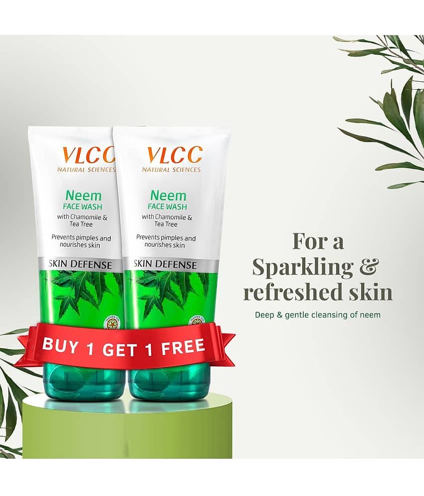 Vlcc Neem Face Wash , 300Ml , Buy Oneget One , Prevents Pimples & Nourishes view 2