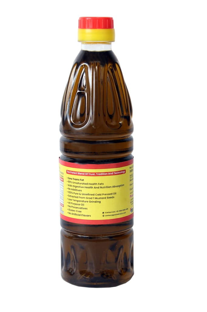 Pilot Cold Pressed Kachhi Ghani Mustard Oil, 500ML view 2
