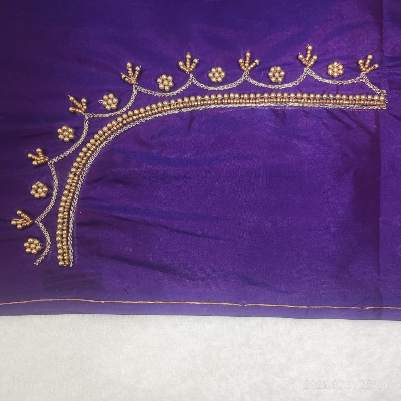 Hand Embroidery blouse piece 1 meter view 2