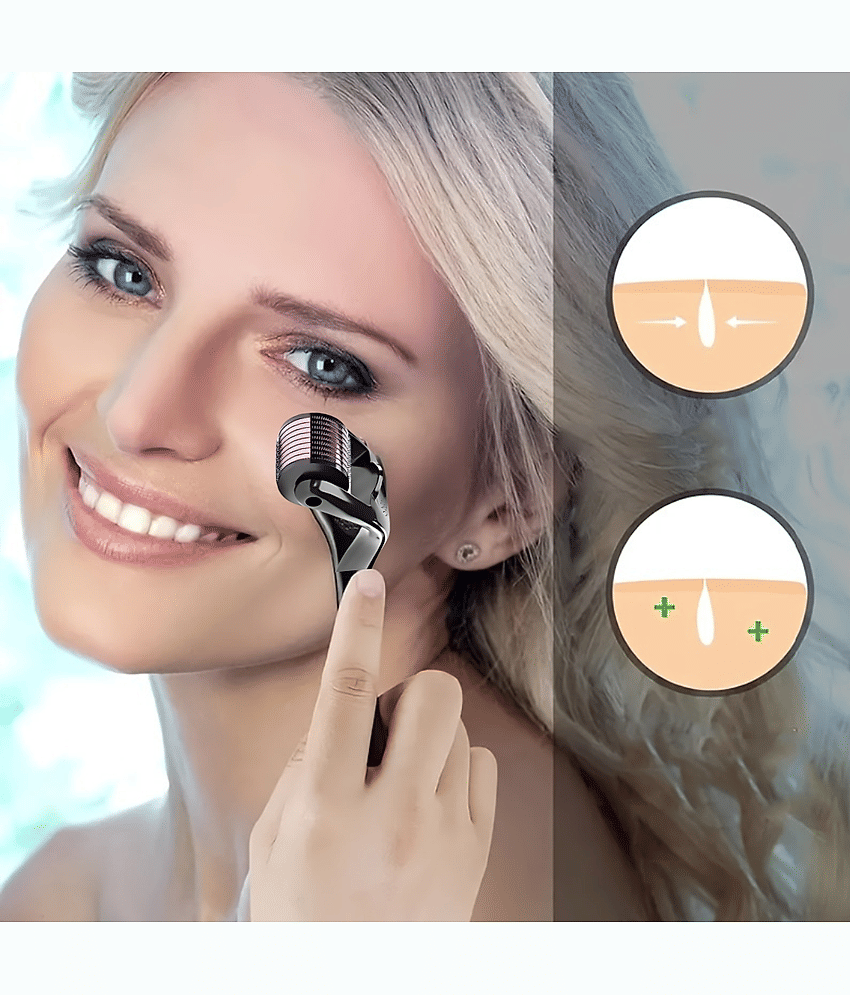 Derma roller For Hair growth And Wrinkles Face Microdermabrasion 0.5mm Titanium Alloy 540 Micro Needles view 2
