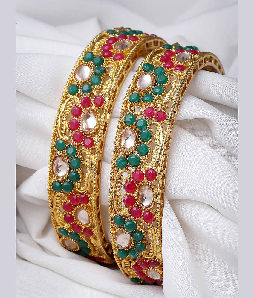 Sukkhi Multicolor Bangle Set ( Pack of 2 ) view 2