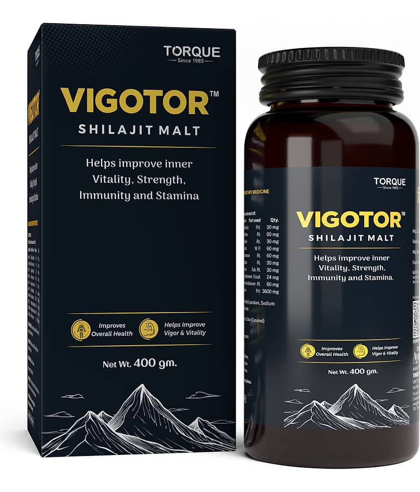 Vigotor Shilajit Malt with Ashwagandha & Safed Musli, Ayurvedic Energy & Stamina Booster, Chocolate Flavour view 2
