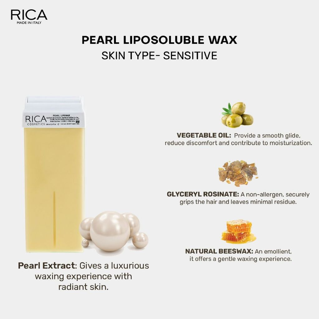 Rica Pearl Roll On Wax Refill - 100 ML view 2