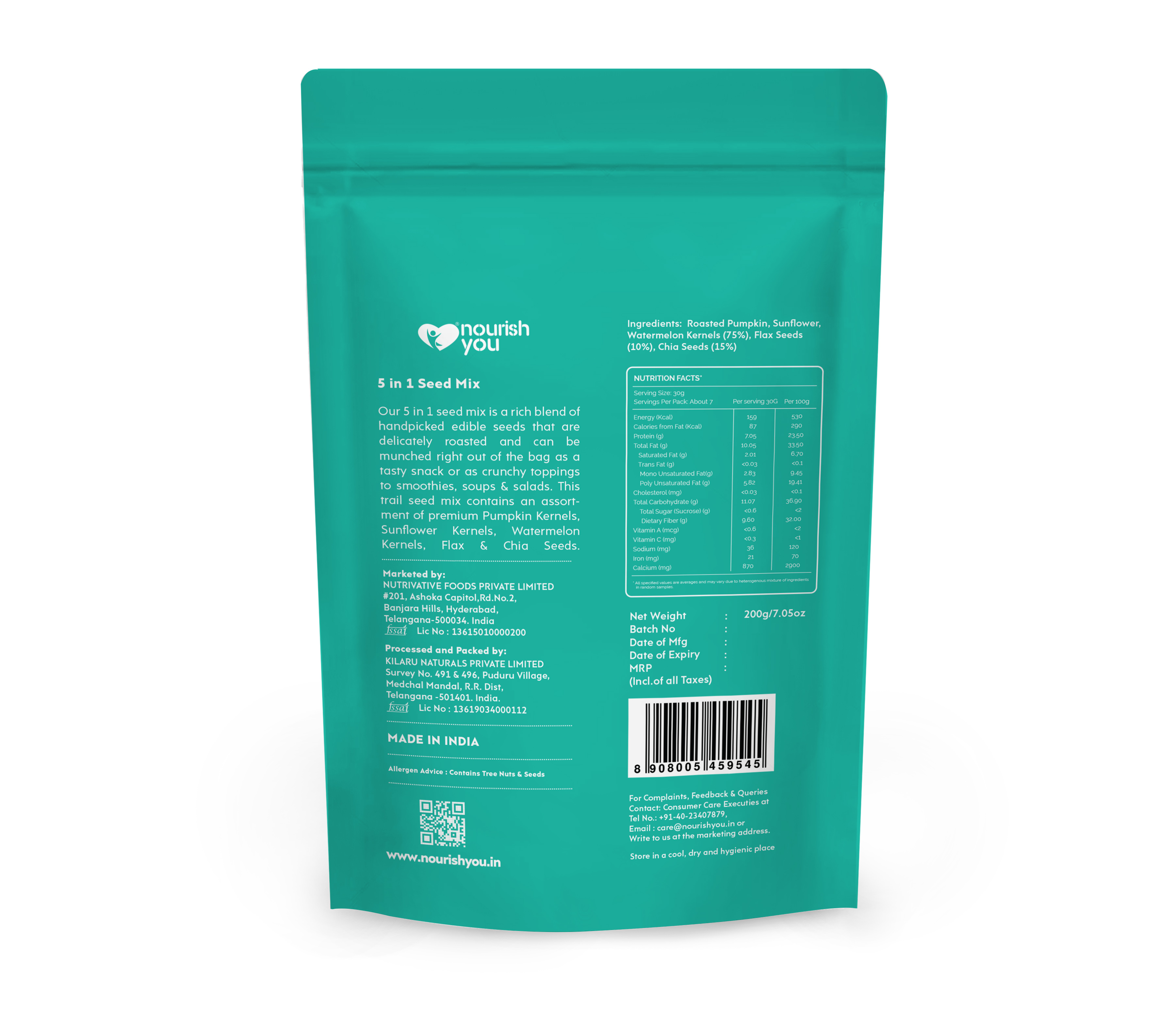nourish you 5 in 1 Super Seed Mix view 2