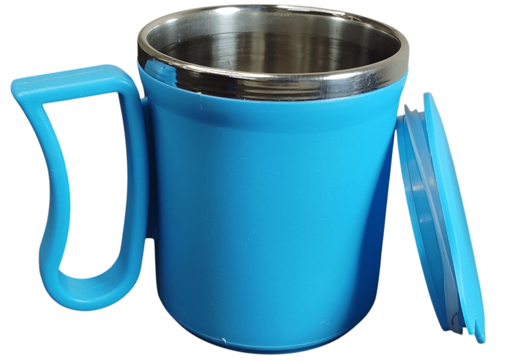 Coffee Mug with Lid and Handle, Leak proof view 2