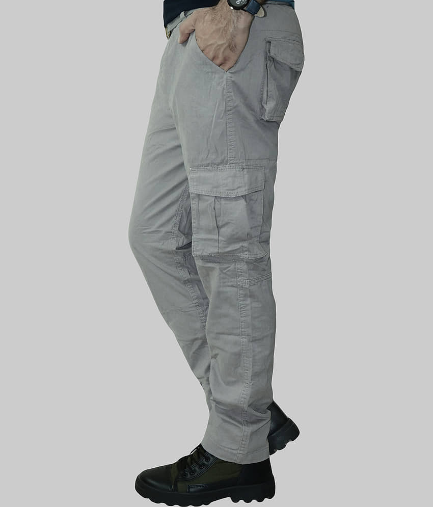 HYMEN LEGIONS Regular Flat Men's Cargos - Off White ( Pack of 1 ) view 2