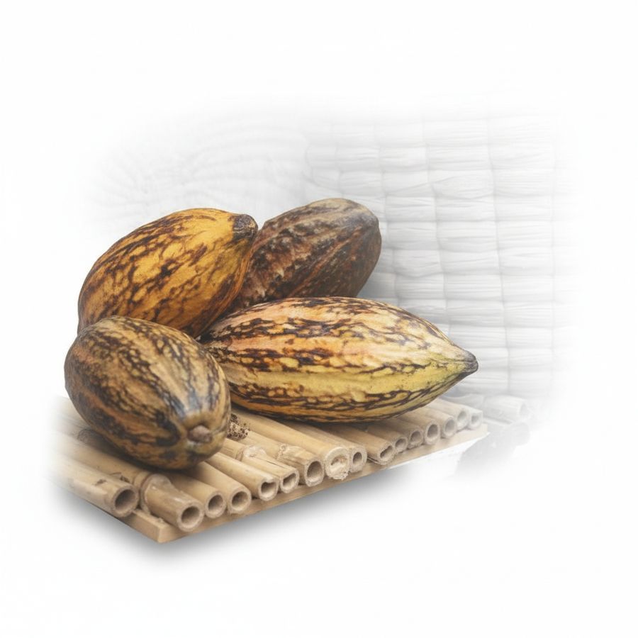 Premium Raw Cacao Pods - 1 kg - Single pack containing multiple cacao pods view 2