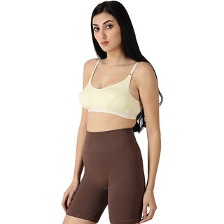 Women Sports Non Padded Workout Sports Bra(Skin) view 2