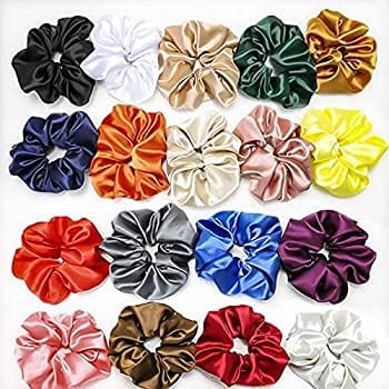 24pcs Hair Scrunchies Floral Printed Hair Accessories Set for Women or Girl Rubber Band (Multicolor)