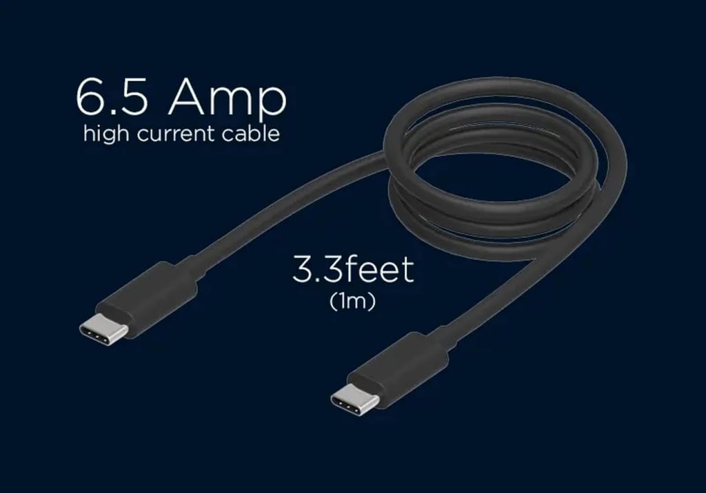 Motorola TurboPower 68W Type-C Wall Charger, Model MC-684N, Black | 1m Cable Included view 2