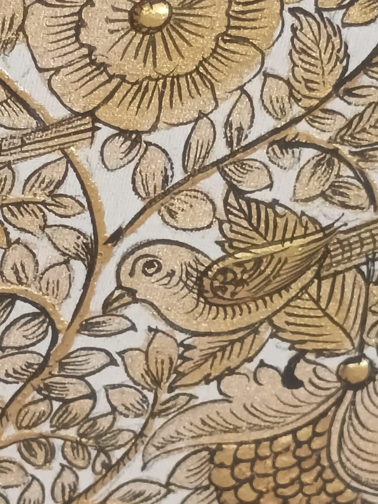 Pichwai Painting- Life Of Tree in Cloth view 2