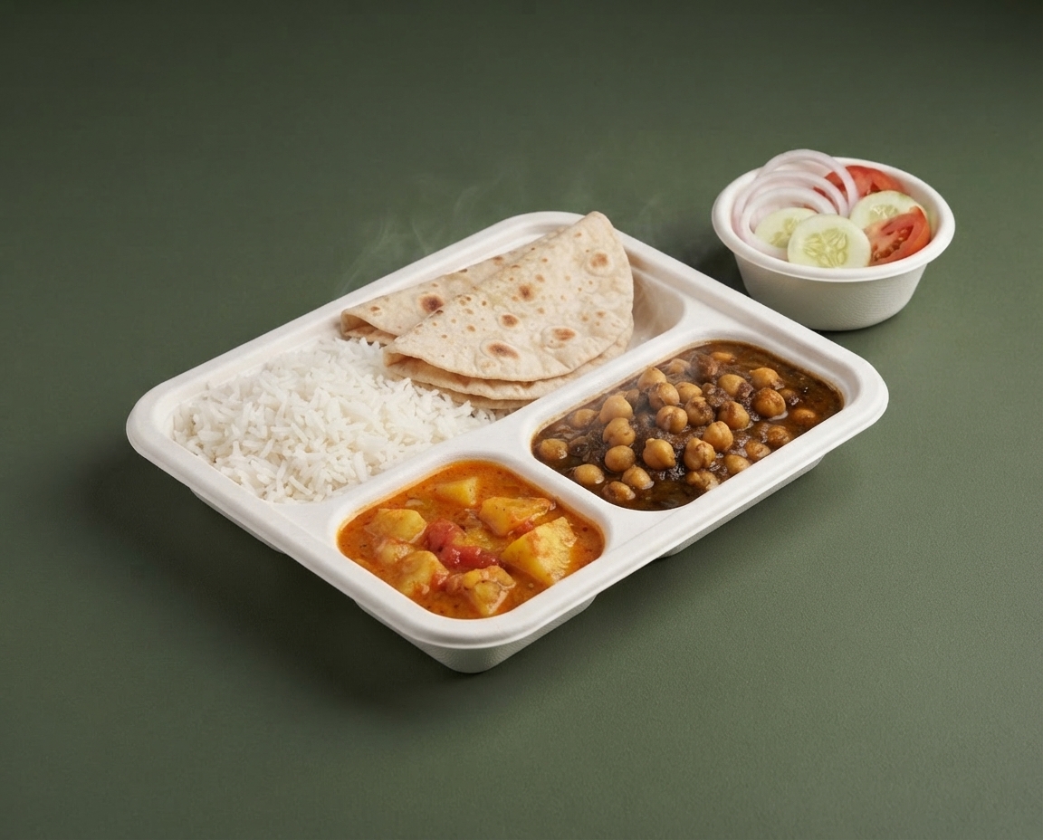 Amritsari chole thali