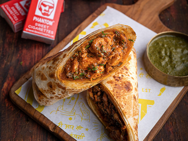 Butter chicken roll