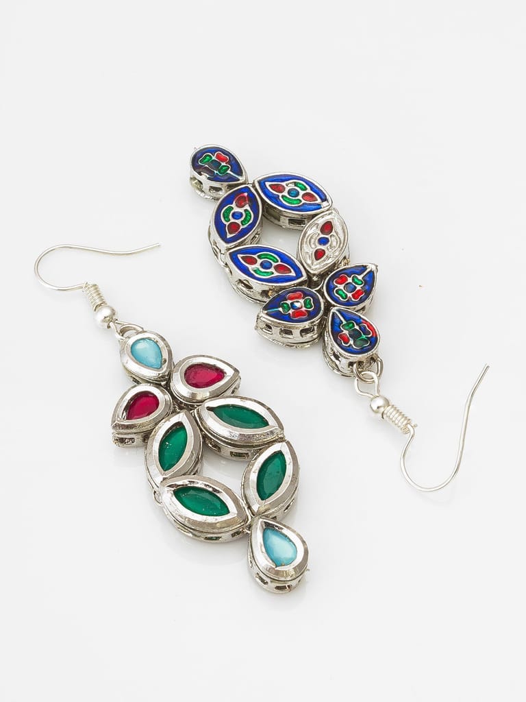Morison Golden Geometric Earrings Contemporary Design with a Classic Touch view 2