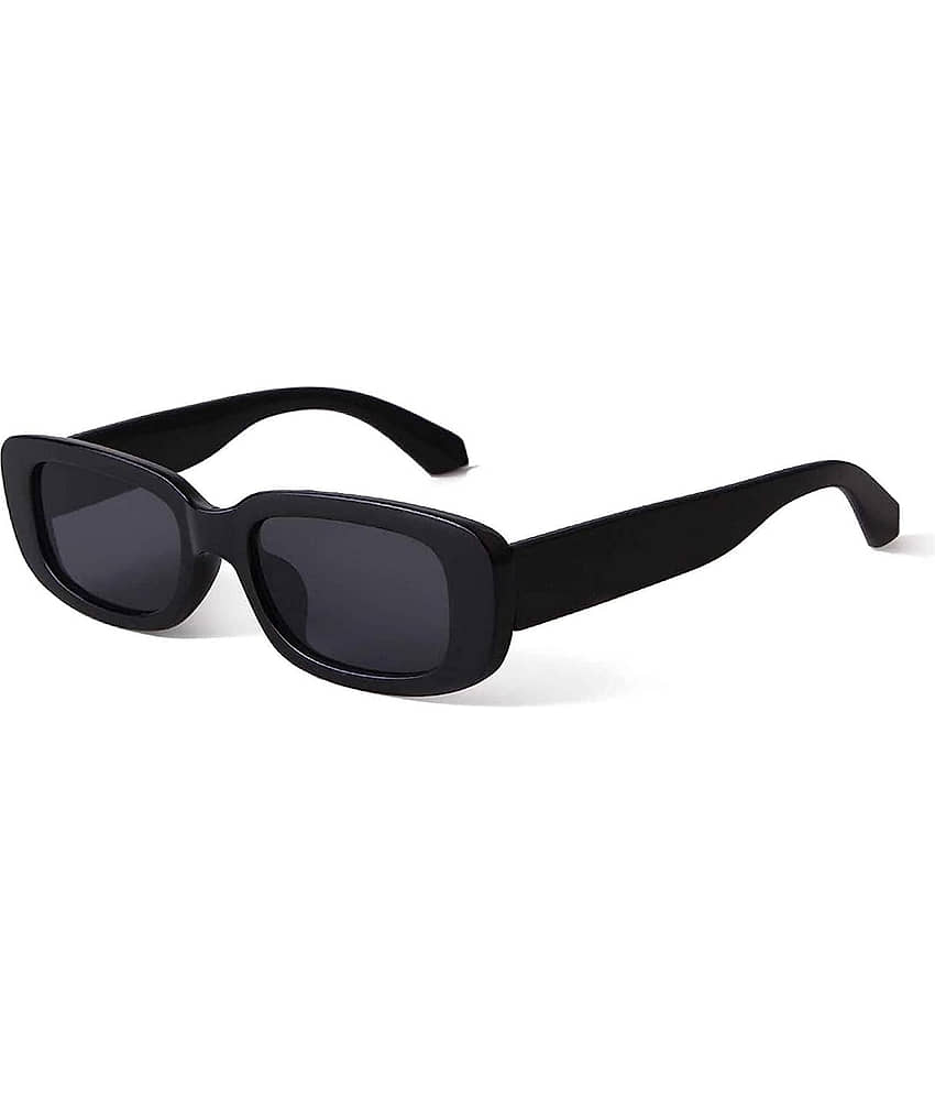 Kanny Devis - Black Rectangular Sunglasses ( Pack of 1 ) view 2