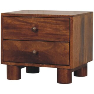 Tula 2 Drawer Chestnut Nightstand view 2