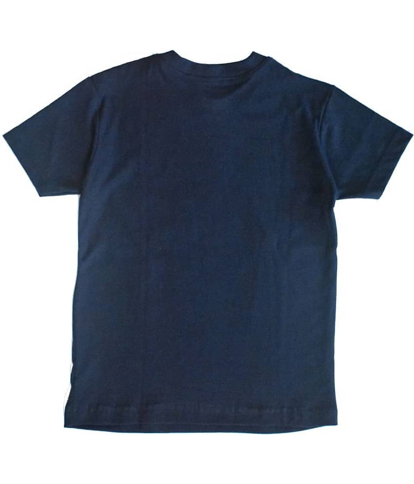 ETCHED DESIGN Pack of 1 Boys Cotton T-Shirt ( Navy Blue ) view 2