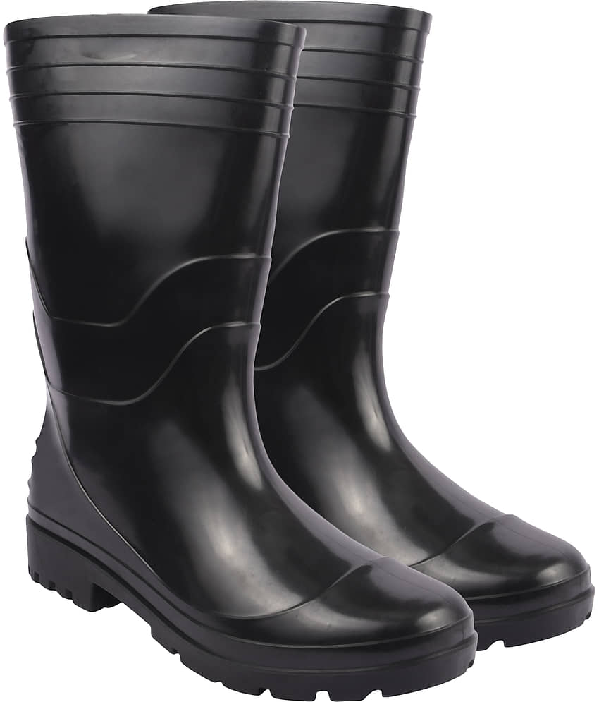 UniStar Gum Boot Black Safety Shoes