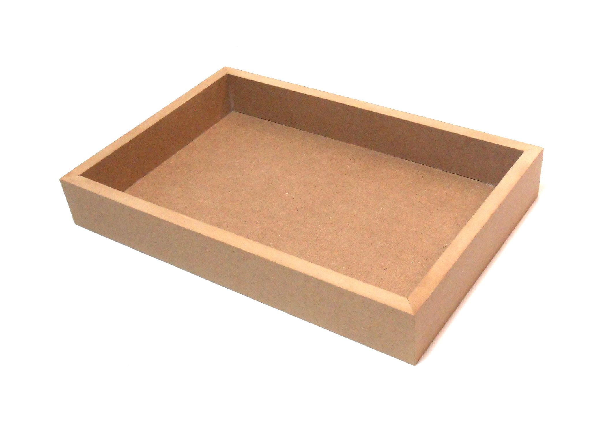 DEVESHA DIY Wooden Serving Tray - 12 × 8 Inch (Without Handle) | MDF Tray for Art, Craft, Decoupage & Decoration view 2
