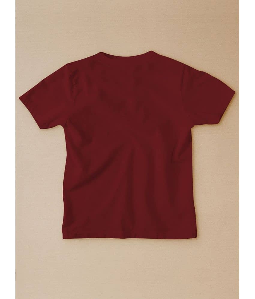 Be Awara Pack of 1 Unisex for Baby Cotton T-Shirt ( Maroon ) view 2