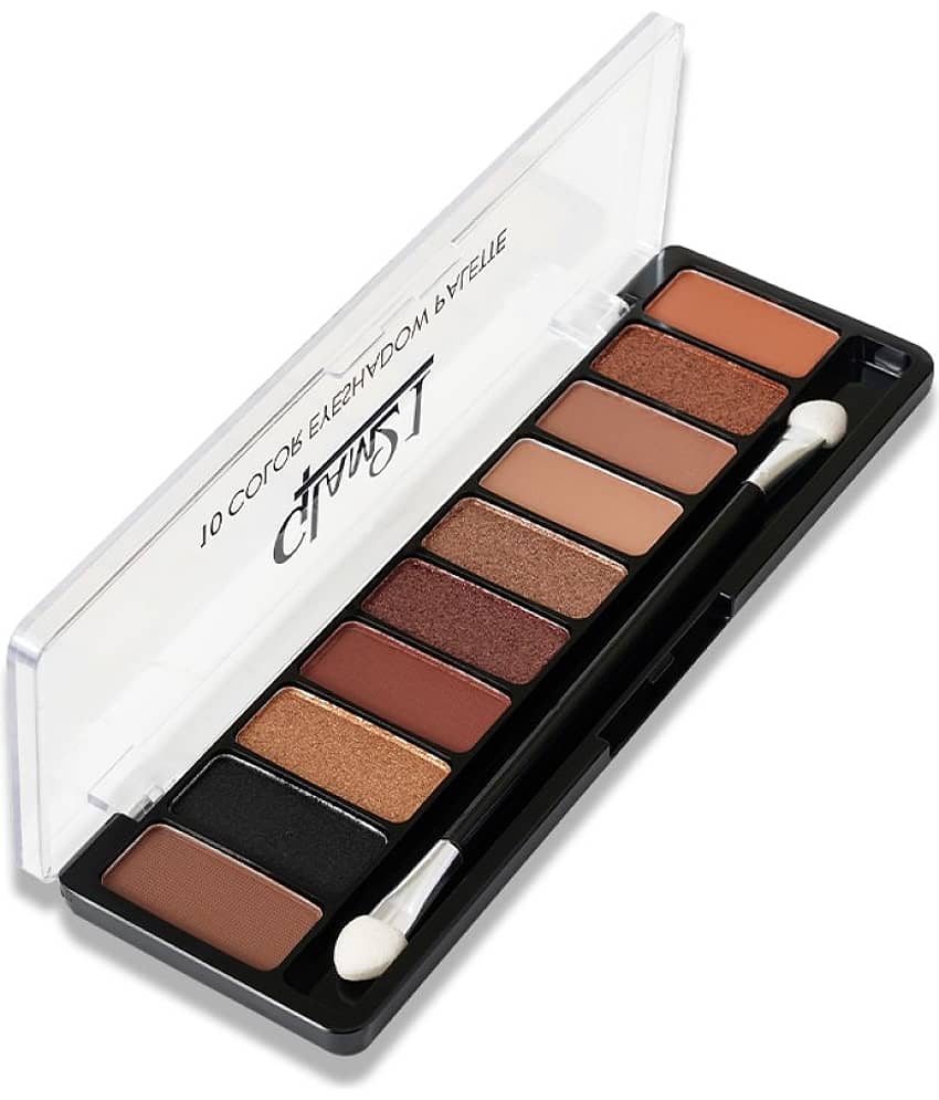 Glam21 10 Color Eyeshadow Palette LongLasting mattes and creamy shimmers 13.5g Shade-04 view 2