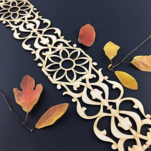 Haoser Corved Panel Geometric Wooden Panel, MDF jali for wall decoration for your Amazing Home (H-BP3-WDPNL-1_Beige_10x74CM) view 2
