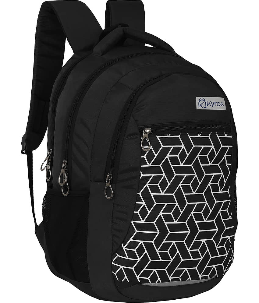 Kyros Black Polyester Backpack ( 45 Ltrs )