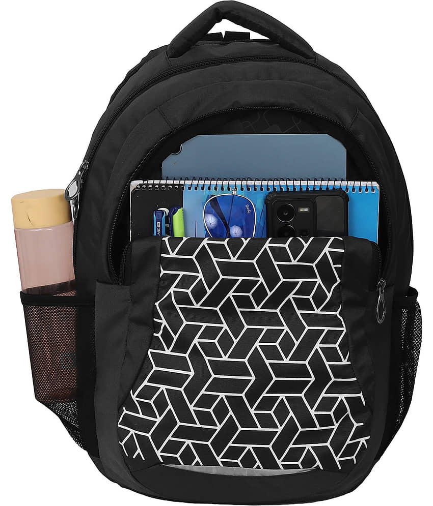 Kyros Black Polyester Backpack ( 45 Ltrs ) view 2