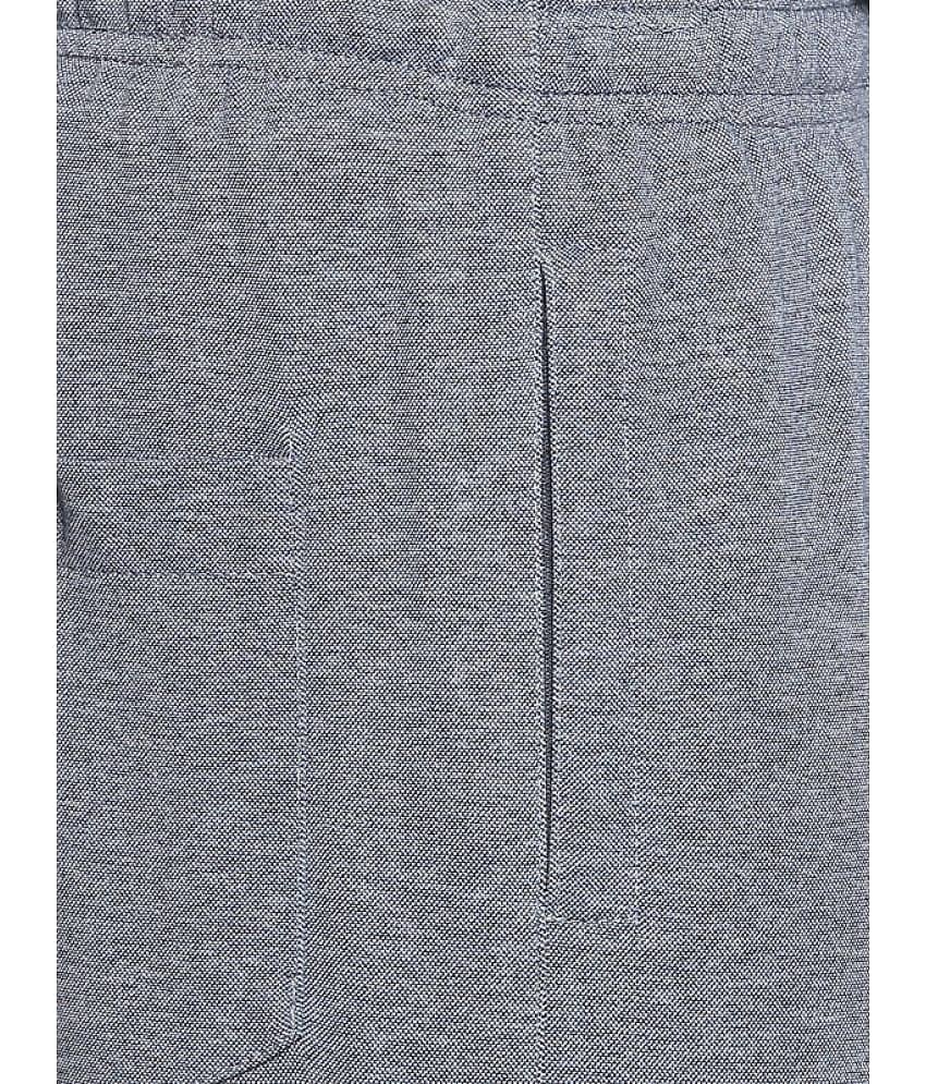 Avoq - Grey Cotton Blend Men's Three-Fourths ( Pack of 1 ) view 2