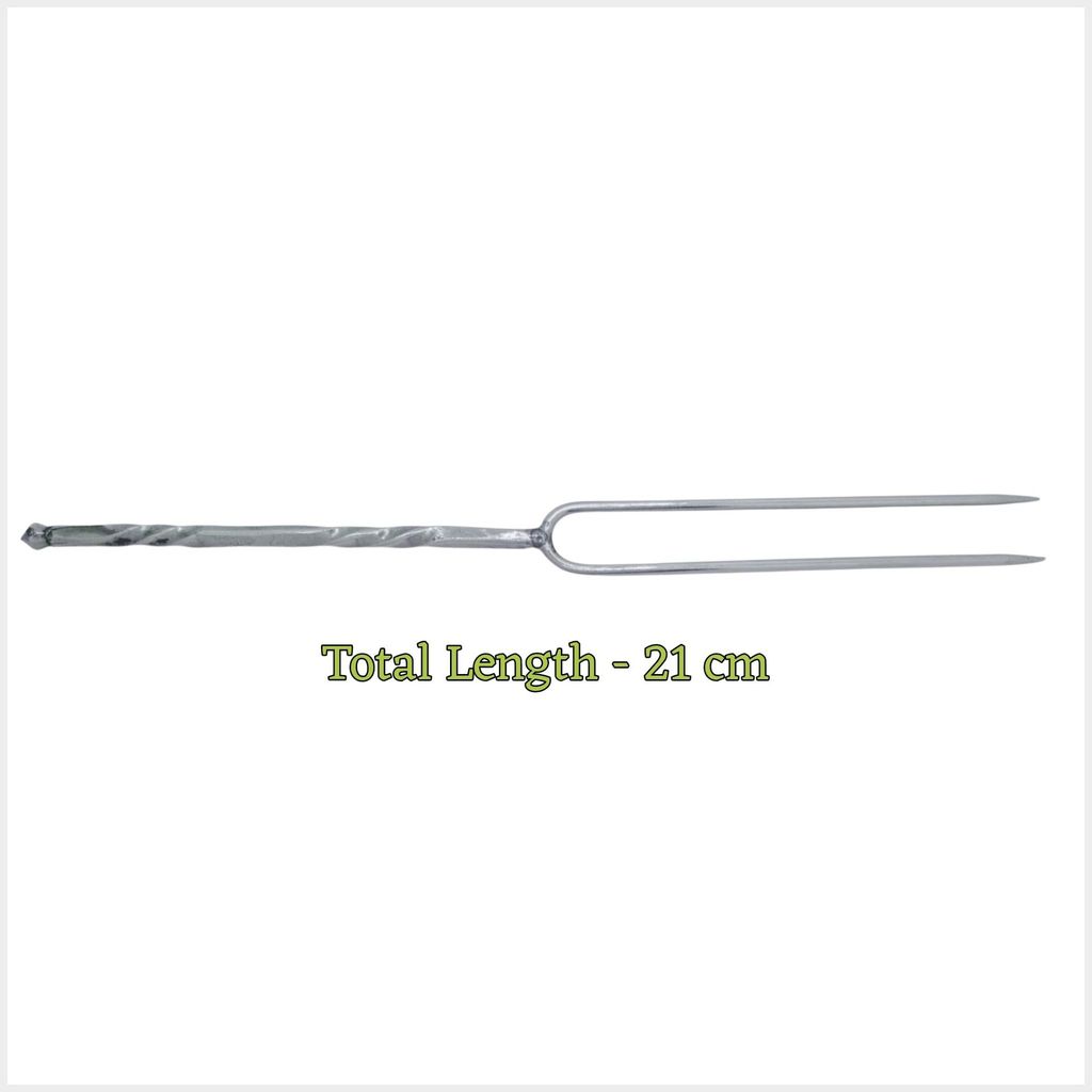 Traditional Hair Detangler Rod | 21 cm Length | Stainless Steel | Tangled Fixer | U Shape Tool for Curly Wavy Hair | Pain-Free Detangling | Styling | Sikku Kambi (Traditional Tamil Tool) view 2
