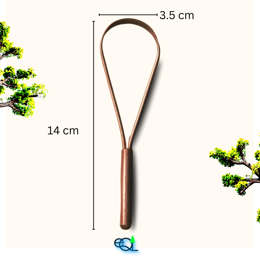 100% Copper Tongue Cleaner view 2